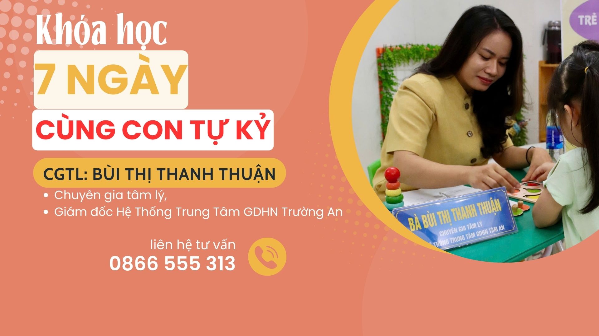 7 Ngày đồng hành cùng con tự kỷ